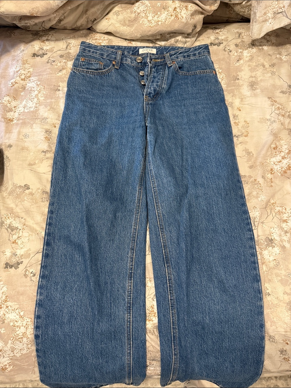 Parke Straight Leg Blue Jeans